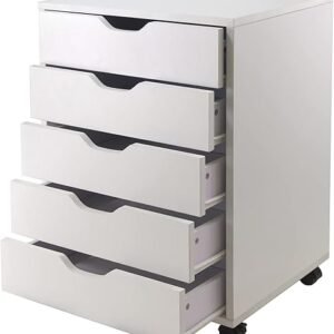 Winsome 10519 Halifax 5-Drawer Composite Wood Cabinet, White