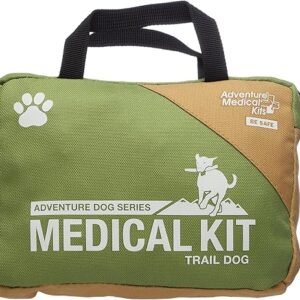 Adventure Medical Kits Trail Dog Medical Kit - Pet First Aid Kit with Dressings, Bandages, Instruction Manual & Tools - Lightweight, Compact Dog Safety Pack