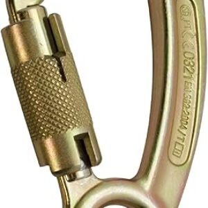 Auto Locking Carabiner 45KN - Fusion Climb® Liberty - Professional Rock Climbing Carabiner - Heavy Duty Steel Clip - Auto Locking Carabiner for Climbing, Rappelling, D Shaped - UIAA ANSI Compliant