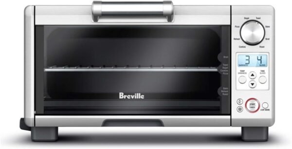 Breville BOV450XL Mini Smart Countertop Oven and Toaster Oven, Small, Brushed Stainless Steel