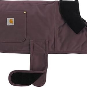 Carhartt Firm Duck Insulated Dog Chore Coat, Durable Weather Resistant Jacket for Cold and Windy Conditions, Contains PFAS (Deep Wine), X-Large