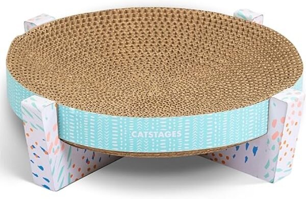Catstages Scratch, Snuggle & Rest Corrugated Cat Scratcher With Catnip