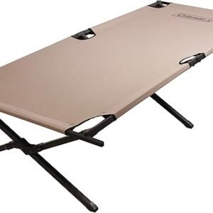 Coleman Trailhead II Camping Cot Easy-to-Assemble Folding Cot Supports Campers up to 6ft 2in or 300lbs Great for Camping Lounging & Elevated Sleeping