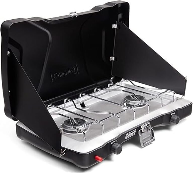 Coleman Triton+ 2-Burner Propane Camping Stove with InstaStart Ignition