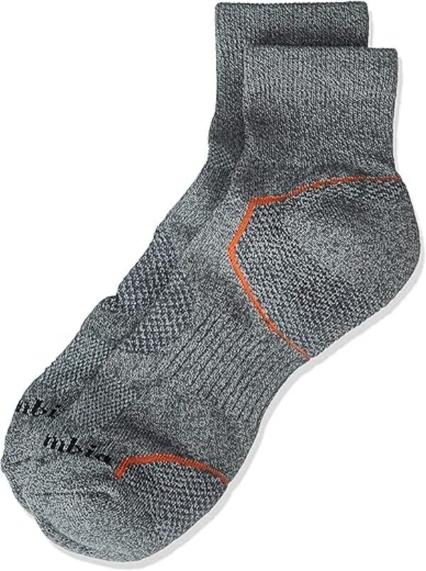 Columbia Men's 2 Pack Balance Point Walking Quarter Socks