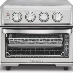 Cuisinart Air Fryer + Convection Toaster Oven, 8-1 Oven with Bake, Grill, Broil & Warm Options, Stainless Steel, TOA-70