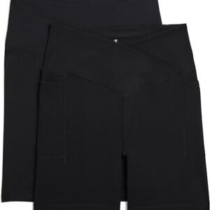 Danskin Women's 2-Pack 7" Active Bike Shorts