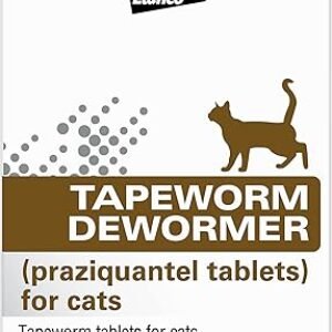 Elanco Tapeworm Dewormer (praziquantel tablets) for Cats and Kittens 6 Weeks and Older, 3-count