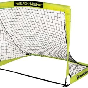 Franklin Sports Blackhawk Backyard Soccer Goal - Portable Pop Up Soccer Nets - Youth + Adult Folding Indoor + Outdoor Goals - Multiple Sizes + Colors - Perfect for Games + Practice