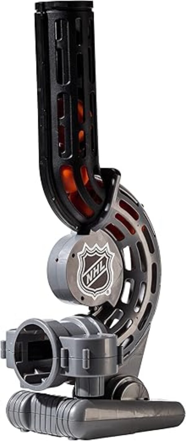 Franklin Sports NHL Automatic Hockey Ball Passer Machine - Kids One Timer Shooting Practice Trainer - Perfect Youth Hockey Training Equipment + Toy, 27"