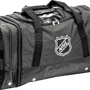 Franklin Sports NHL Ice Hockey Carry Bag - Premium Equipment Bag for Hockey Gear - Large Expandable Duffle - Heavy Duty - NHL Licensed