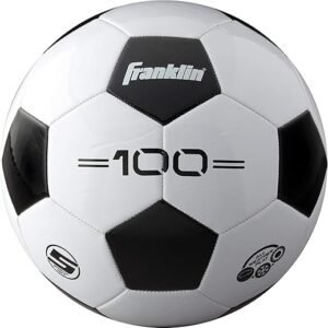 Franklin Sports Soccer Balls - Youth & Adult - Sizes 3, 4 & 5 - Single & Bulk Packs - Black & White