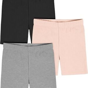 Gerber Baby Girls' Toddler 3-Pack Pull-on Bike Shorts