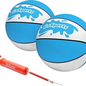 GoSports Water Basketballs 2 Pack - Choose Between Size 3 and Size 6, Great for Swimming Pool Basketball Hoops