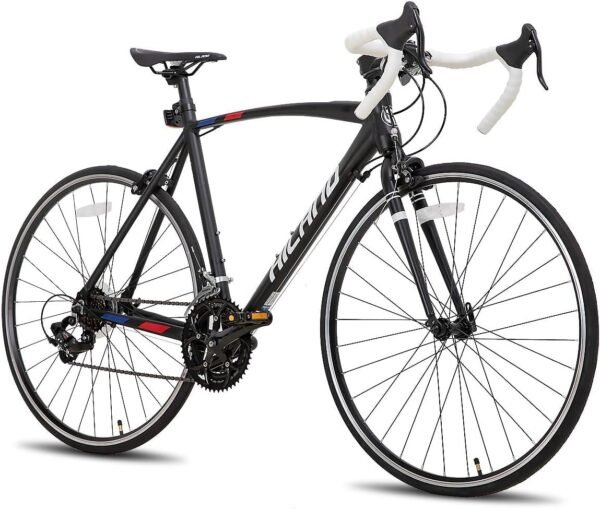 HILAND 700C Road Bike, 14 Speeds Sport Bike, Light Weight Aluminum Frame, Racing Bike for Men Women Adult Bicycle