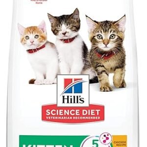 Hill's Science Diet Kitten, Kitten Premium Nutrition, Dry Cat Food, Chicken Recipe, 7 lb Bag