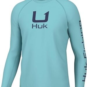 HUK Men's Icon X Crew, Long-Sleeve Performance Fishing Shirt