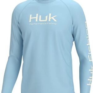 HUK Men's Pursuit Vented Long Sleeve, 30 UPF Fishing Shirt