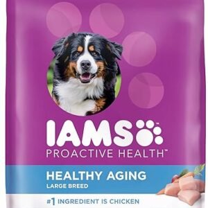 IAMS Proactive Health Healthy Aging Large Breed Dog Food for Mature and Senior Dogs with Real Chicken, 30 lb. Bag