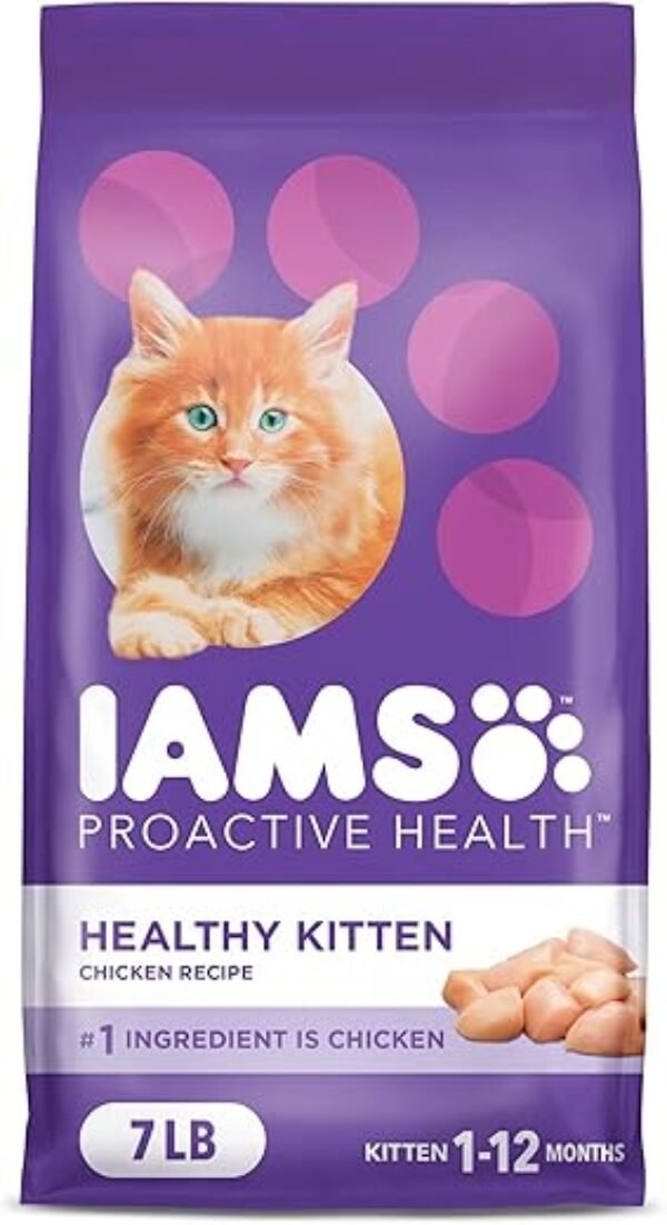 IAMS Proactive Health Healthy Kitten Dry Cat Food with Chicken, 7 lb. Bag