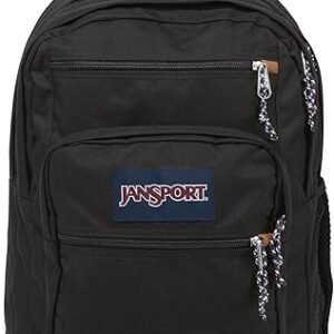 JanSport Cool Backpack, with 15-inch Laptop Sleeve - Large Computer Bag Rucksack with 2 Compartments, Ergonomic Straps, Black