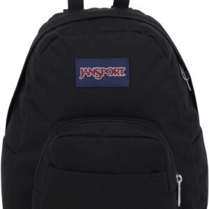 JanSport Half Pint Mini Backpack, 10.2 L - Durable Mini Bag Purse with Adjustable Shoulder Straps, Single Main Compartment, Zippered Stash Pocket, Black