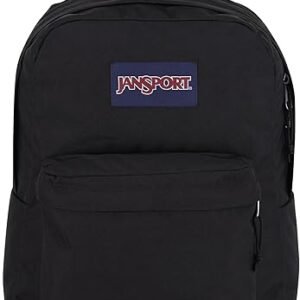 JanSport SuperBreak One Backpacks - Durable, Lightweight Bookbag with 1 Main Compartment, Front Utility Pocket with Built-in Organizer - Premium Backpack, Black