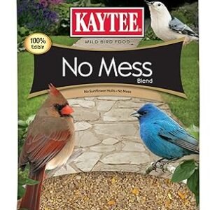 Kaytee Wild Bird (No Mess or Waste Free) Food Seed Blend For Blue Jays, Woodpeckers, Juncos, Cardinals, Grosbeaks, Sparrows, and Finches, 10 Pound, (Packaging May Vary)