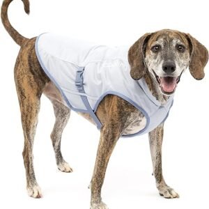 Kurgo Dog Core Cooling Vest, Cooling Jacket for Dogs, Evaporation Cooler Coat for Pets, Reflective Material, Adjustable Straps, Works with Harnesses & Collars, Heat Reflective (Large)