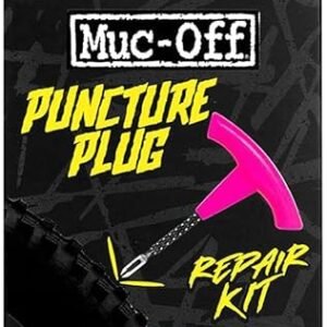 Muc-Off Puncture Plug Kit - Tubeless Tyre Puncture Repair with Plugger and Plugs
