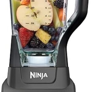Ninja Professional Blender 1000W, Total Crushing Technology for Smoothies, Ice Crushing & Frozen Fruit, Full-Size Countertop Blender, 72-oz. Pitcher, Black & Grey, BL610