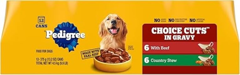 Pedigree Choice Cuts In Gravy Adult Canned Wet Dog Food With Beef Multipack, 13.2 oz. Cans (12 Count, Pack of 1)