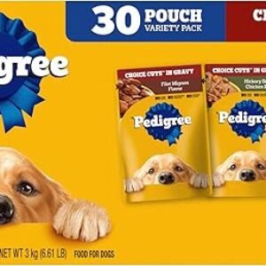 Pedigree Choice Cuts In Gravy Adult Soft Wet Dog Food 30-Count Variety Pack, 3.5 oz. Pouches