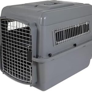 Petmate Sky Kennel - For Air and Travel, Airline Approved Dog Crate for Pets up 15-30 lbs, Heavy Duty Dog Kennel, Made in the USA- 28 Inches