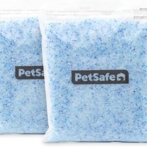 PetSafe ScoopFree Premium Crystal Cat Litter - Outperforms Clay Litter - Less Tracking, Dust for A Fresh Home - Non-Clumping - Two 4.3 lb Bags of Litter (8.6 lb Total) - Original Blue