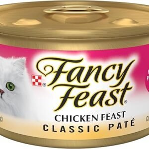 Purina Fancy Feast Chicken Feast Classic Grain Free Wet Cat Food Pate - (Pack of 24) 3 oz. Cans