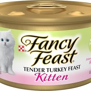 Purina Fancy Feast Kitten Tender Turkey Feast Wet Kitten Food Pate - (Pack of 24) 3 oz. Cans