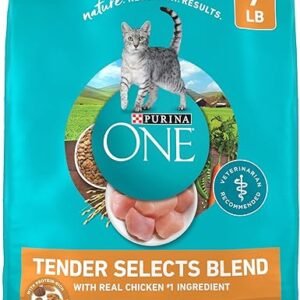 Purina ONE Natural Dry Cat Food, Tender Selects Blend With Real Chicken - 7 lb. Bag
