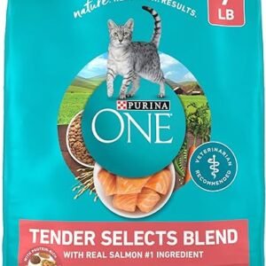 Purina ONE Natural Dry Cat Food, Tender Selects Blend With Real Salmon - 7 lb. Bag