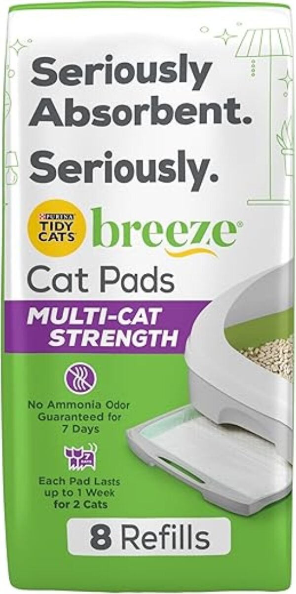 Purina Tidy Cats Cat Litter Breeze Pads Refill Pack Multi Cat Litter Pads - 8 ct. Bag