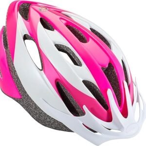 Schwinn Thrasher Bike Helmet for Adult Men Women Age 14+ with Suggested Fit 58-62cm, Multi-Mode Rear LED Light or No Light Option, Lightweight with Adjustable Side and Chin Strap, Bike Accessories