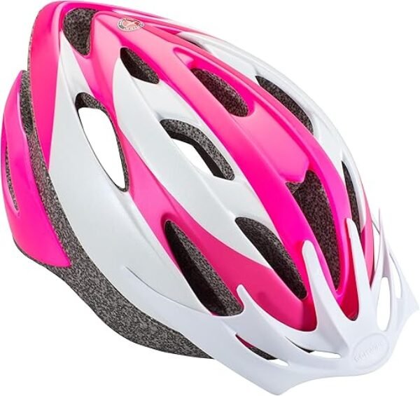 Schwinn Thrasher Bike Helmet for Adult Men Women Age 14+ with Suggested Fit 58-62cm, Multi-Mode Rear LED Light or No Light Option, Lightweight with Adjustable Side and Chin Strap, Bike Accessories