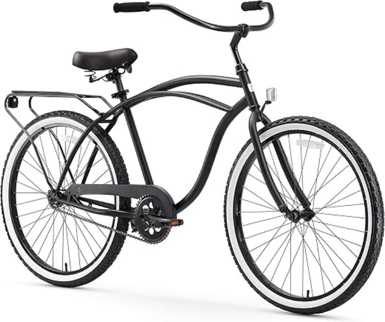 sixthreezero Around The Block Men's Beach Cruiser Bike, Hybrid Bicycle with Rear Rack