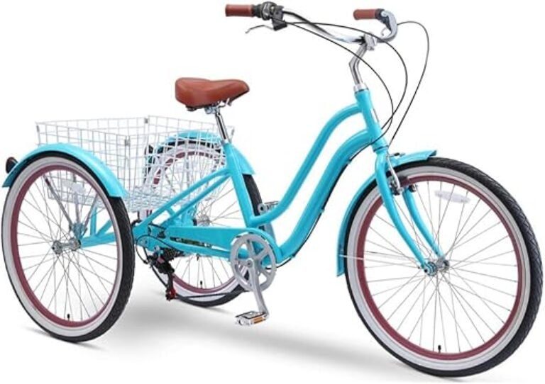 sixthreezero EVRYjourney 26 Inch 7-Speed Hybrid Adult Tricycle with Rear Basket