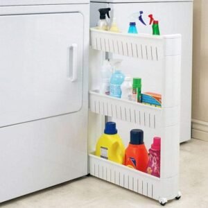 Sobuy Wide, Solid Wood, Kitchen Trolley with Shelves & Drawers, FKW04 (FRG40-W 54.5x12.5x72.5cm)