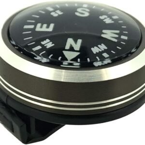 Sun Company WristLock - Aluminum Wrist Compass for Watch or Paracord Bracelet | Clip-On, Locking Design | Accessory for Camping, Hiking, Navigation