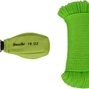 Swurfer Throw Weight & 150' Line Kit For Arborists, Tree Climbing & Tree Swing Installation - Bright Quality Arborist Equipment Kit