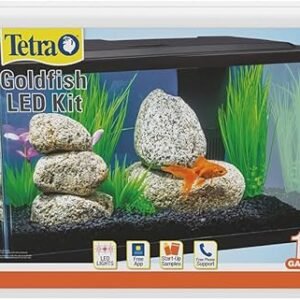 Tetra Goldfish LED Kit 10 Gallons, Complete Aquarium Set with Lighting and Filter