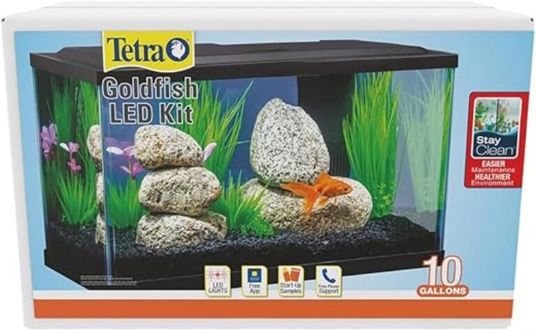 Tetra Goldfish LED Kit 10 Gallons, Complete Aquarium Set with Lighting and Filter