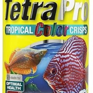 TetraPro Tropical Color Crisps, Fish Food With Natural Color Enhancers, Tropical Fish Food, 7.41 Ounces
